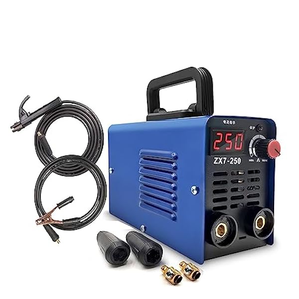 Lödning kit Svetsmaskin,bågsvetsmaskin helautomatisk industriklass hushåll,liten helkoppar elektrisk svetsning (Color : Blue Without Cable, Size : 1)