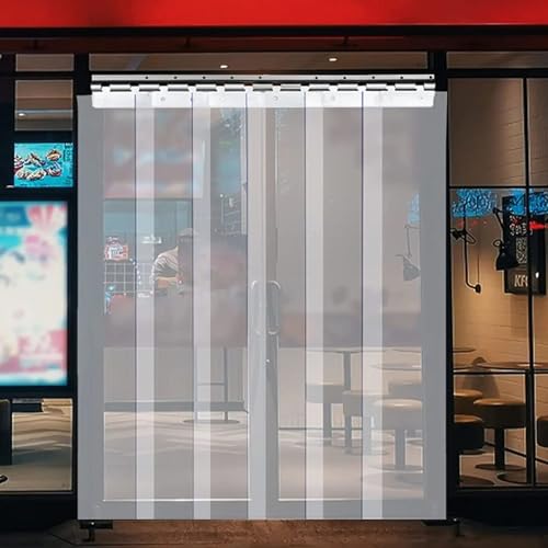 Rideau à lanières en PVC isolant et résistant aux intempéries