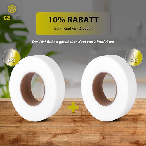 CZ Store®- Klebeband zum Aufbügeln |64 M X 40 MM|✮✮LEBENSLANGE GARANTIE✮✮- Selbstklebendes Saumband zum Reparieren von Stoff, Vorhang, Gardinen, Hosen, Kleidung, Jeans - Kein Nähen erforderlich