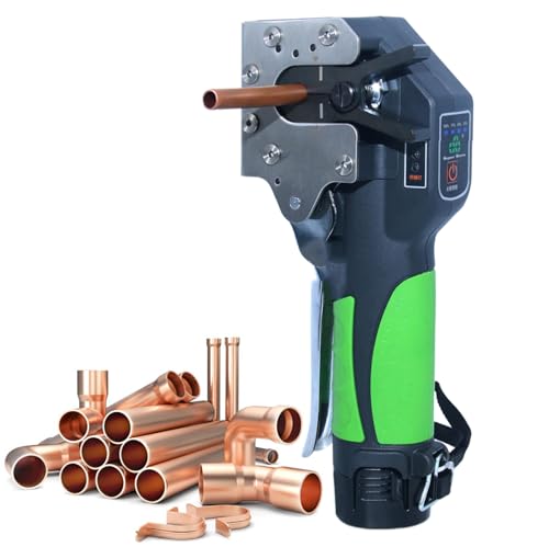 Kit de herramientas de ensanchamiento eléctrico para tuberías de cobre, funcionamiento inalámbrico con múltiples troqueles, ideal para proyectos de HVAC y fontanería