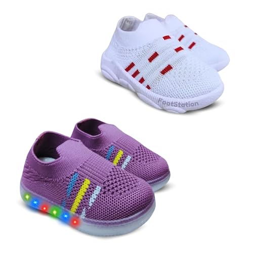 Image of Kids Trending Slip-On Shoes Combo, Pack of 2 (Light Shoe + Musical Shoe)