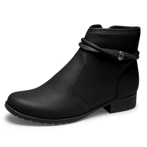 Bota Feminina Dakota Salto Baixo Cano Baixo Preto 36