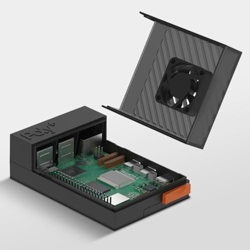 Carcasa Pi 5 moderna de plástico ABS y metal para tu centro multimedia 6