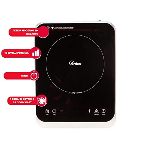 Réchaud électrique 1 plaque induction ARDES AR1F601 portable 2000 W