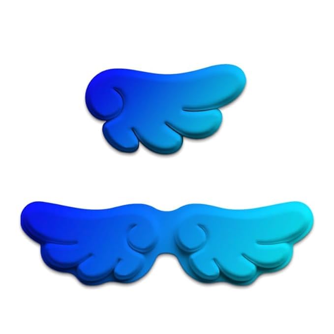 Wrist Rest Keyboard-Keyboard Cloud Wrist Rest Mouse, Desk Cloud Wrist Pad Slip Base for Typing Pain Relief, Non-Slip Base, Cloud Wrist Rest Suitable for Home, Office, Computer-GR Sky Blue Wings-image-49