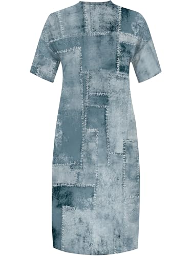 Image of PinkPatty Women's Oversize V Neck Short Sleeve Maxi Dress with Pockets
