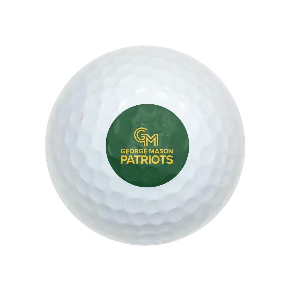 GRAPHICS & MORE George Mason University Primary Logo Novelty Golf Balls 3 Pack