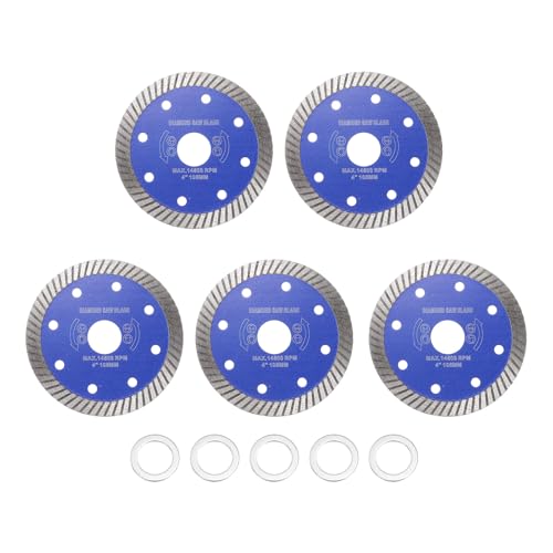 Lame de scie diamant 10,2 cm pour meuleuse avec anneau réducteur 2,2 cm vers 16 mm