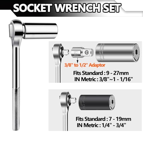 image for adahill Universal Socket Wrench Set (3/8