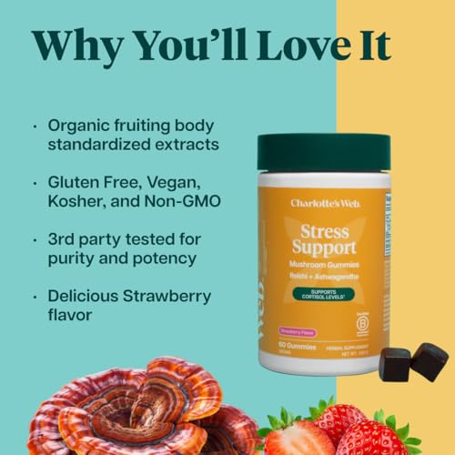 Charlotte's Web Stress Support Mushroom Gummies
