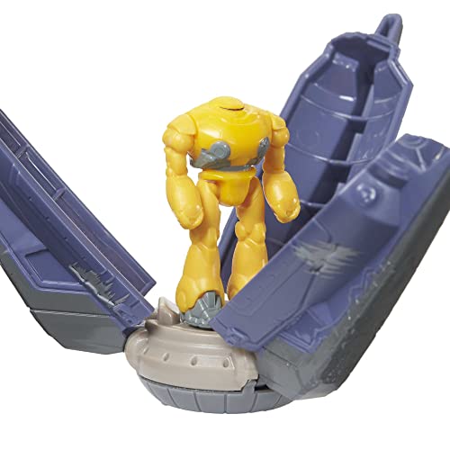 Mattel Disney Pixar Lightyear Hyperspeed Series Zyclops Space Pod Battle Damage & Zyclops Figure, 3.78 Inch Long Vehicle & 1.75 Inch Figure, Toy 4 Years & Up - image 4