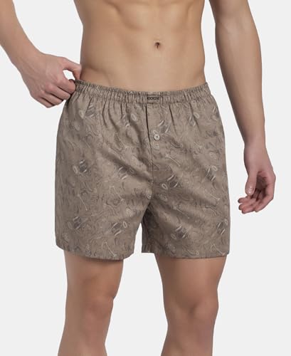 Image of Jockey 8222 Men Super Combed Mercerized Cotton Woven Checkered Inner Boxers with Ultrasoft and Durable Inner Waistband (Pack of 2, Colors & Prints May Vary)