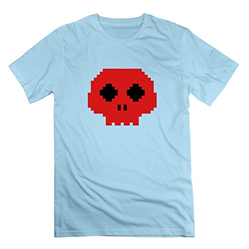 L572 Totenkopf 2c T-Shirts For Man L SkyBlue