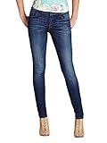 Guess Women's Power Curvy Mid-Rise Jean, Reller Wash, 28 Regular