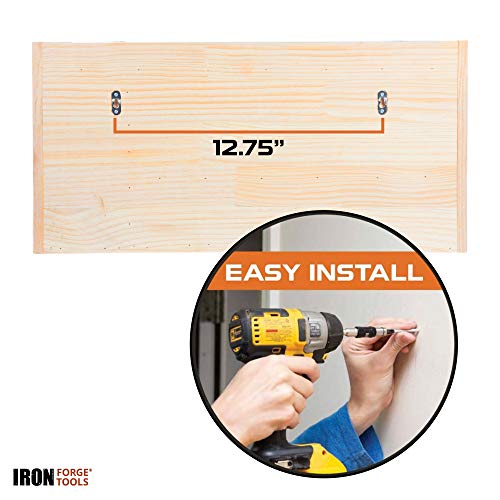 Power Tool Organizer for Garage - Fully Assembled Wood Tool Chest, 4 Drill Charging Station and Circular Saw Holder - Power Strip Included - Great Workshop Organization and Storage Gift for Men - Thumbnail 4