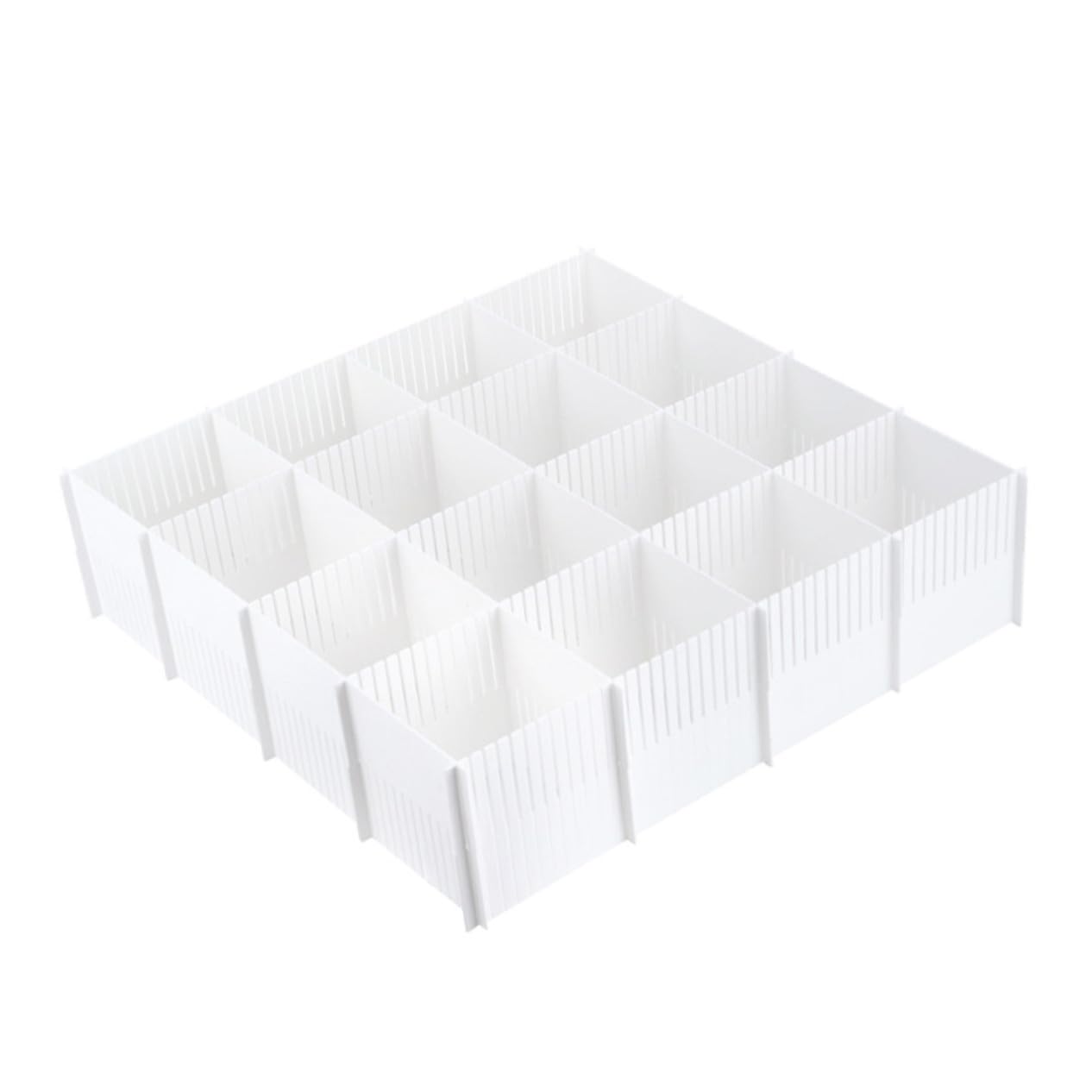 Divisori Ordinata Pezzi in per e 10 Bianca Cassetti Plastica da Organizzatori Pratici e Facili Usare Biancheria e Calzini una Casa