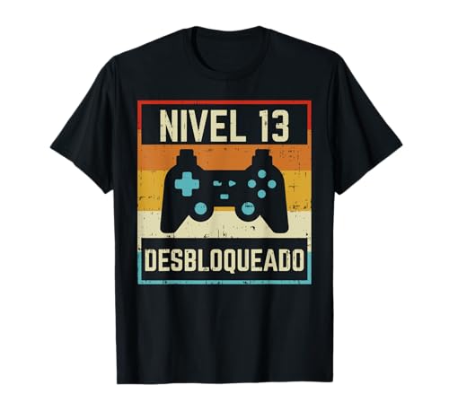 BK 13 Años Camisetas 2008 Birthday Chicos Chicas Nivel 13 Anos Desbloqueado Humor Cumpleanos 13 Gamer Regalo Camiseta Unisex niños Black S BK 13 Años Camisetas 2008 Birthday Chicos Chicas Nivel 13 Anos Desbloqueado Humor Cumpleanos 13 Gamer Regalo Camiseta Unisex niños Black S