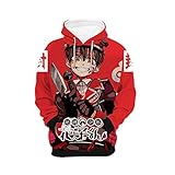 JINGHE Toilet-Bound Hanako-Kun Sweat À Capuche Unisexe, Japon Anime 3D Imprimé Pull Yahiro Nene Col Rond À Capuche Cosplay Costume pour Femmes Hommes Garçons Filles