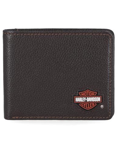 Image of Harley-Davidson Men's Genuine Leather Rfid Blocking Wallet