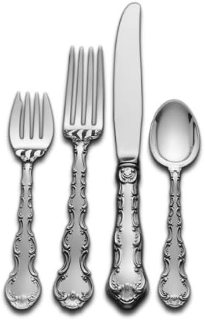 Gorham Strasbourg 4-Piece Sterling Silver Flatware Place Set, Service for 1