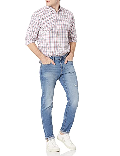 Image of Amazon Essentials Men's Regular-Fit Long-Sleeve Casual Poplin Shirt, Button Front, Business Casual, Collared