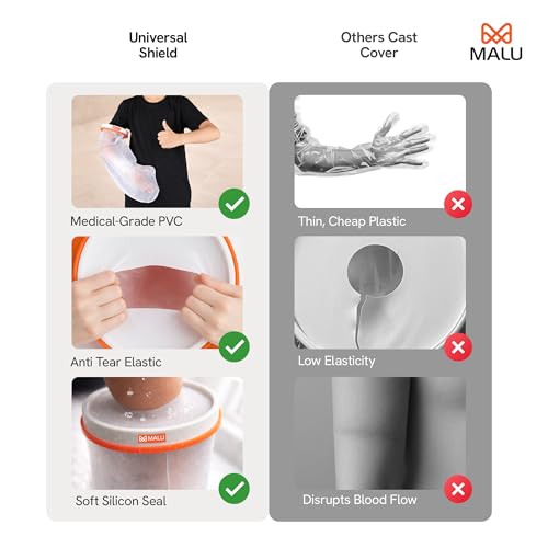Image of 100% Waterproof Arm Cast Cover for Shower & Bath | Resuable Kids Cast Protector | Cast Covers for Shower Arm | Waterproof Shield for Showering After Surgery