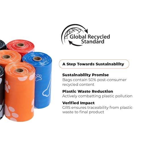 Image of Best Pet Supplies Dog Poop Bags for Waste Refuse Cleanup, Doggy Roll Replacements for Outdoor Puppy Walking and Travel, Leak Proof and Tear Resistant, Thick Plastic - Assorted (Scented), 150 Bags