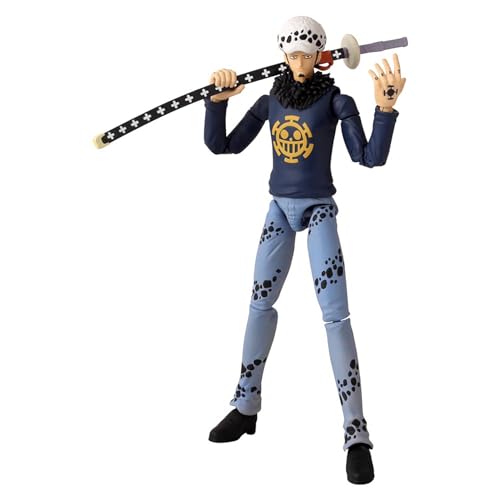 BANDAI – Anime Heroes – One Piece – Anime Heroes-Figur 17 cm – Trafalgar Law – Gelenkfigur Law One Piece – Offizielle Lizenz – Spielzeug für Kinder ab 4 Jahren – 36937