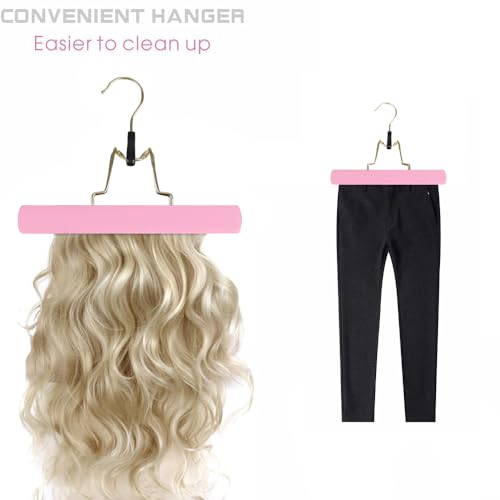 Support rangement bois extensions cheveux antidérapant pour perruque - 4