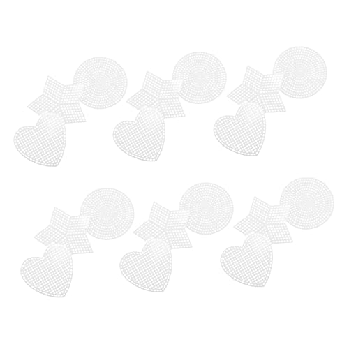 Beatifufu 18pcs Plastic Mesh Sheets DIY Cross Stitch Mesh Sheets Yarn Crafting Set
