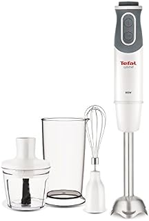 Tefal HB643140 Optichef Quartzite Hand Blender, 800 W, White