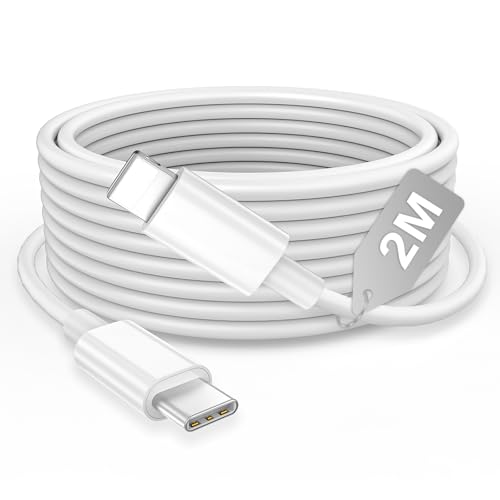 Cable iPhone 2 Metros[Certificado Apple MFi], Cable USB C a Lightning 2M Cable iphone USB C cable Cargador cable i phone Carga Rapida Tipo C para i-Phone 14,13,12,11Pro Max/Mini/XS/XR/X/8 Plus/SE/iPad