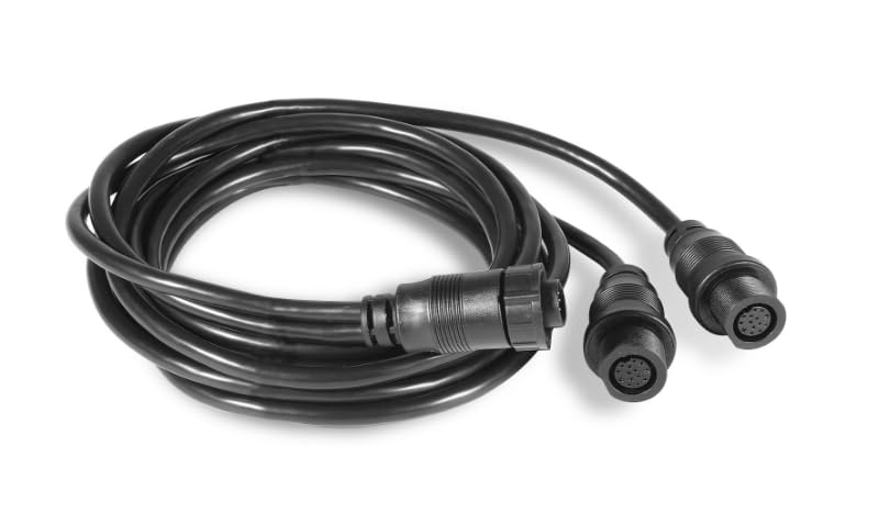 720108-1 14-Pin Y Transducer Adapter Cable Compatible with Humminbird, Dual Sonar Connection Cable for MEGA 360 Imaging & 2D/MDI Transducers, Fits APEX, SOLIX & Helix Fish Finders