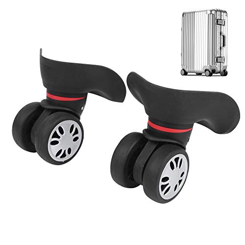 Roda de bagagem bastante resistente ao desgaste, roda universal, preta ecologicamente correta para m