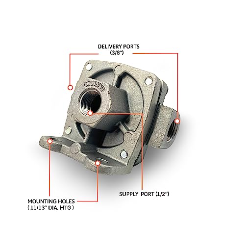 Image of TORQUE QR-1 Quick Release Valve | Replaces Bendix Haldex 229860, 229860X, 229860N, Midland KN32011 (TR229860)