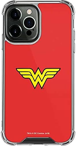Skinit Clear Phone Case Compatible with iPhone 13 Pro Max - Officially Licensed DC Comics Wonder Woman Classic Logo Design