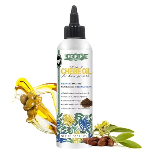 Huile Capillaire Naturelle Chebe 4 Fl Oz Pour La Croissance Des Cheveux - Hydratante Pour Le Cuir Chevelu, Poudre Africaine Pour Une Croissance Plus Forte