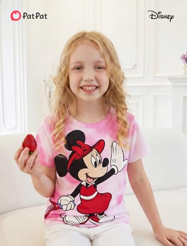Image of Disney Princess Frozen Marvel Stitch Minnie Mickey Star Wars Girls /Boys Athletic Shirts UV Quick Dry Graphic T-Shirt 2-9 Year