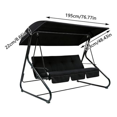 Cubierta de repuesto para columpio impermeable y resistente a rayos UV de terraza 6