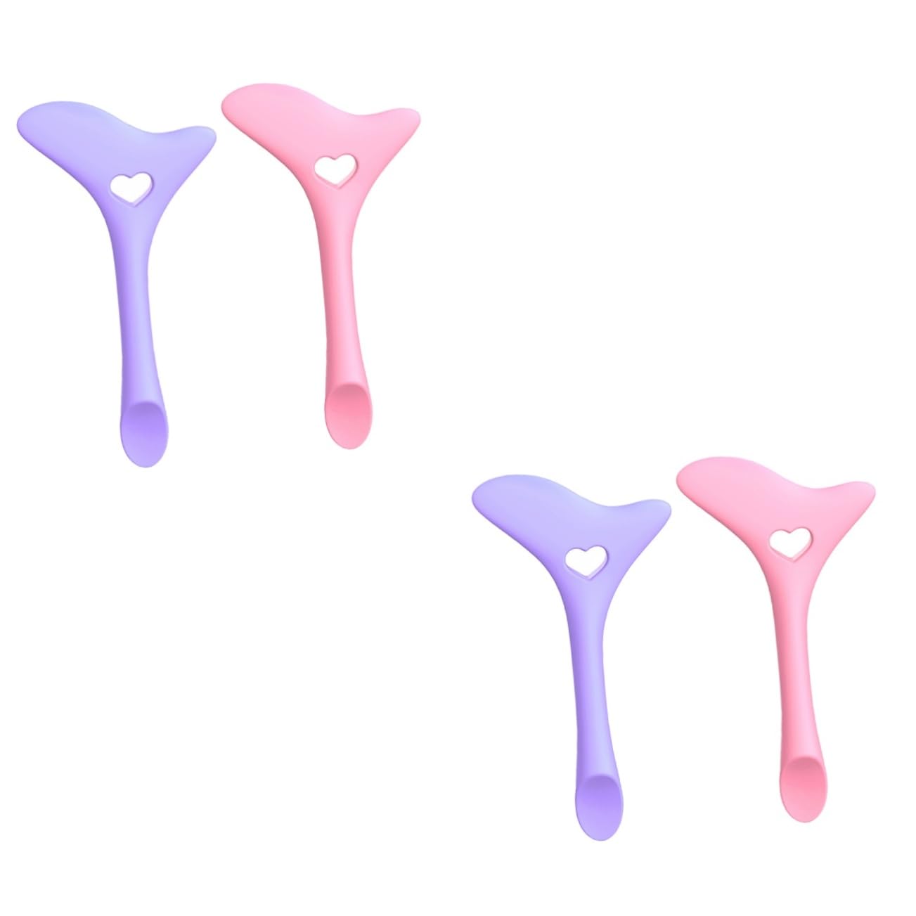 DOITOOL 4 Pcs Eyeliner Eyeshadow Eyebrow Pencil Stencil Eyelash Brush Tool Mask Lipstick for Women Mascara Guard Applicator Eyelash Comb Girl Make up Shield