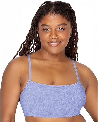 Image of Fruit of the Loom Women's Spaghetti Strap Cotton Pullover Sports Bra Value Pack