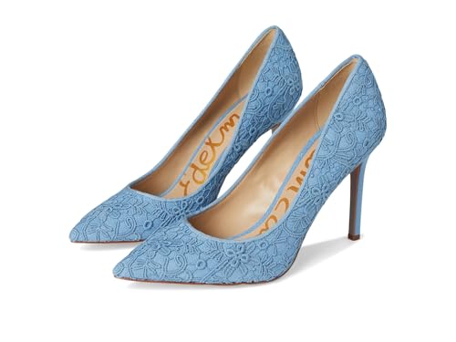 Sam Edelman Women's Hazel Pump Royal Sky Blue Lace 5.5 Medium