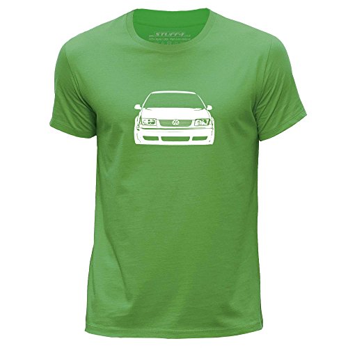 STUFF4 Men's Round Neck T-Shirt/Stencil Car Art / Bora/Jetta/CS