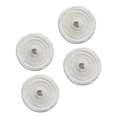 VANZACK 4 Rollos Malla Elástica para Carne Algodón Cuerda Trenzada para Embutidos Atar Jamón Cerdo y Salchicha Resistente y Segura para Cocinar Alimentos