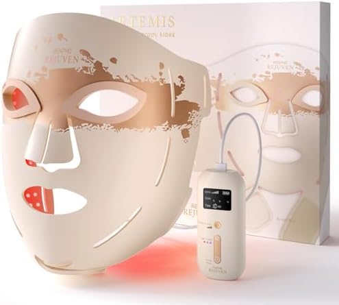 RENPHO 4D Red Light Therapy Mask for Face 2026, Birthday Gifts for Women Mom Wife, 324 LEDs Full Face Coverage & 3 Light Modes, Cordless LED Red Light Therapy Face Mask for Home Use & Travel