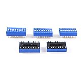 Peso neto: 7 g; Contenido del paquete: 5 x interruptor DIP(Net Weight : 7g;Package Content : 5 x DIP Switch