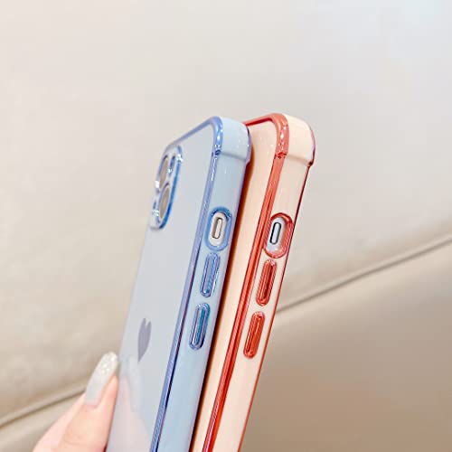 iPhone13ケース 薄型 かわいい 耐衝撃 韓国 柔らかい 衝撃吸収 ファッション シンプルさ 滑り止め ワイヤレス充電対応 全面保護(iPhone13)