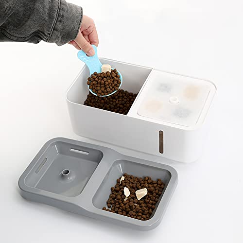 Fuente automática 2 en 1 para agua y comida para mascotas miniatura 2