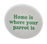 A&T Designs Home is where your parrot is 2.25' Keychain Pet Bird Love