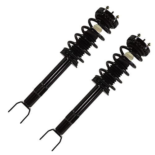 Image of Detroit Axle - Front Struts w /Coil Springs Sway Bar Links Outer Inner Tie Rod Ends Replacement for 2011-2014 Chrysler 300 C RWD - 8pc Set